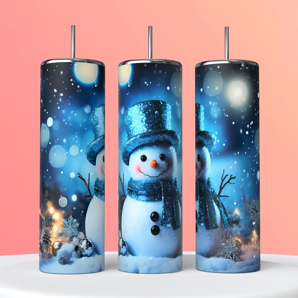 Snowman 20 oz tumbler